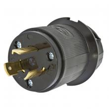 Hubbell Wiring Device-Kellems HBL2321BK - LKG PLUG, 20A 250V, L6-20P, BK