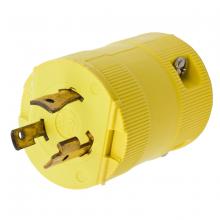 Hubbell Wiring Device-Kellems HBL2321VY - LKG VAL PLUG, 20A 250V, L6-20P, YL