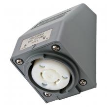 Hubbell Wiring Device-Kellems HBL2330AR - LKG S/SHRD RCPT, L7-20R, ANG SRF MT,GY