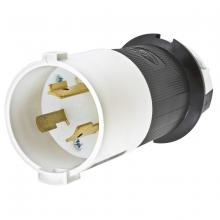 Hubbell Wiring Device-Kellems HBL2341S - LKG S/SHRD PLUG, 20A 480V, L8-20P, B/W