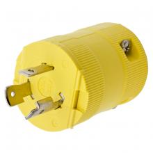 Hubbell Wiring Device-Kellems HBL23CM11V - LKG VAL PLUG, CM, 20A 125V, L5-20P, YL