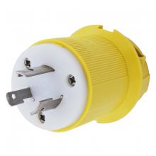Hubbell Wiring Device-Kellems HBL23CM11 - LKG PLUG, CM, 20A 125V, L5-20P, YL