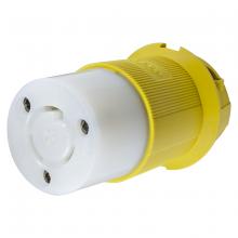 Hubbell Wiring Device-Kellems HBL23CM13 - LKG CONN, CM, 20A 125V, L5-20R, YL