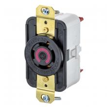 Hubbell Wiring Device-Kellems HBL2430ST - LKG RCPT, 20A 3P 480V, L16-20R, BK, SP T