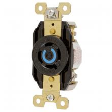 Hubbell Wiring Device-Kellems HBL2440 - LKG RCPT, 20A 120/208V, L18-20R, BK