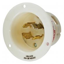 Hubbell Wiring Device-Kellems HBL2465 - LKG FLG-INLT, 20A 347/600V, L20-20P