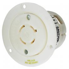 Hubbell Wiring Device-Kellems HBL24CM26 - LKG FLG-RCPT, 20A 3P 250V, L15-20R,CM,YL