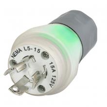 Hubbell Wiring Device-Kellems HBL24W47AWC - PLUG, W/TIGHT, L5-15P, 15A 125V, CL, WIR