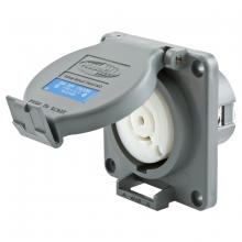Hubbell Wiring Device-Kellems HBL2510SW - LKG WT S/SHRD RCPT,20A 120/208V,L21-20R