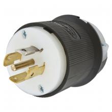 Hubbell Wiring Device-Kellems HBL2511 - LKG PLUG, 20A 3PH 120/208V, L21-20P, B/W