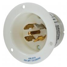 Hubbell Wiring Device-Kellems HBL2515 - LKG FLG-INLT, 20A 120/208V, L21-20P, WH