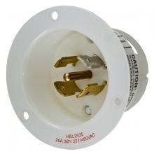 Hubbell Wiring Device-Kellems HBL2525 - LKG FLG-INLT, 20A 277/480V, L22-20P, WH