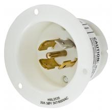 Hubbell Wiring Device-Kellems HBL2535 - LKG FLG-INLT, 20A 347/600V, L23-20P, WH