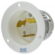Hubbell Wiring Device-Kellems HBL2625 - LKG FLG-INLT, 30A 250V, L6-30P, WH