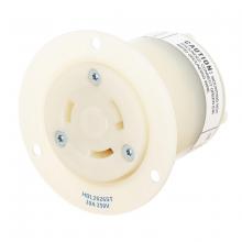 Hubbell Wiring Device-Kellems HBL2626ST - LKG FLG-RCPT, 30A 250V, L6-30R, WH, SP T