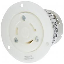 Hubbell Wiring Device-Kellems HBL2636 - LKG FLG-RCPT, 30A 277V, L7-30R, WH