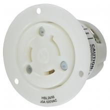 Hubbell Wiring Device-Kellems HBL2656 - LKG FLG-RCPT, 30A 600V, L9-30R, WH