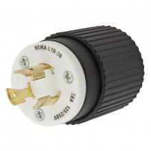 Hubbell Wiring Device-Kellems HBL2661 - LKG PLUG, 30A 125/250V, L10-30P, B/W