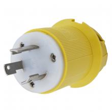 Hubbell Wiring Device-Kellems HBL26CM11 - LKG PLUG, CM, 30A 125V, L5-30P, YL