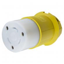 Hubbell Wiring Device-Kellems HBL26CM13 - LKG CONN, CM, 30A 125V, L5-30R, YL