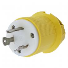 Hubbell Wiring Device-Kellems HBL26CM21 - LKG PLUG, CM, 30A 250V, L6-30P, YL