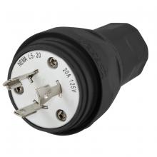 Hubbell Wiring Device-Kellems HBL26W47BK - PLUG, NEMA L5-20P, 20A 125V, BK