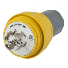 Hubbell Wiring Device-Kellems HBL26W81 - PLUG, W/TIGHT,3PY 20A 120/208V,L21-20P,Y