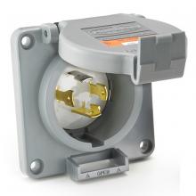 Hubbell Wiring Device-Kellems HBL2725SWR - WT S/SHRD FL-INLT,30A 3P 250V,L15-30P