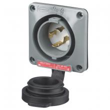 Hubbell Wiring Device-Kellems HBL2735SW - LKG WT S/SHRD FL-INLT,30A3P 480V,L16-30P