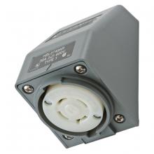 Hubbell Wiring Device-Kellems HBL2740AR - LKG S/SHRD RCPT, L17-30R, ANG SRF MT,GY