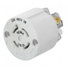 Hubbell Wiring Device-Kellems HBL27W76IN - WATERTIGHT CONN,L16-20R, REPL INT