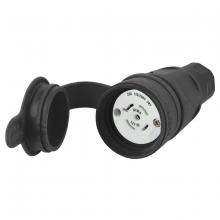 Hubbell Wiring Device-Kellems HBL27W81BK - CONN,W/TIGHT,3PH 20A 120/208V,L21-20R,BK