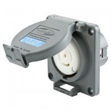 Hubbell Wiring Device-Kellems HBL2810SW - LKG WT S/SHRD RCPT,30A 120/208V,L21-30R