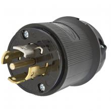 Hubbell Wiring Device-Kellems HBL2811BK - LKG PLUG, 30A 3P 120/208V, L21-30P, BK