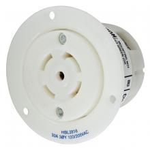 Hubbell Wiring Device-Kellems HBL2816 - LKG FLG-RCPT,30A 3P120/208V,L21-30R,WH