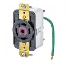 Hubbell Wiring Device-Kellems HBL2820ST - LKG RCPT, 30A 3P 277/480V, L22-30R, BK,