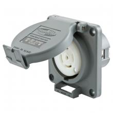 Hubbell Wiring Device-Kellems HBL2830SW - LKG WT S/SHRD RCPT, 30A, L23-30R