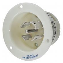 Hubbell Wiring Device-Kellems HBL28CM15 - LKG FLG-INLT, 30A 120/208V,L21-30P,WH,CM