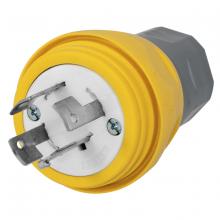 Hubbell Wiring Device-Kellems HBL28W09 - WT PLUG, NON-NEMA,30A,120/208V,3PH WYE