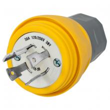 Hubbell Wiring Device-Kellems HBL28W78 - WT PLUG,NEMA L18-30P,30A,120/208 3PH WYE