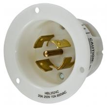 Hubbell Wiring Device-Kellems HBL3524C - LKG FLG-INLT, 20A 250V/10A 600V, 4P5W