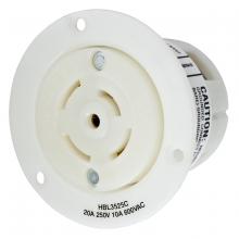 Hubbell Wiring Device-Kellems HBL3525C - LKG FLG-RCPT, 20A 250V/10A 600V, 4P5W