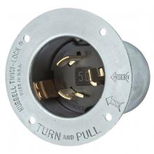 Hubbell Wiring Device-Kellems HBL3777 - LKG FLG INLT, 50A 250VDC/600VAC, 2P3W