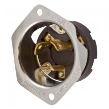 Hubbell Wiring Device-Kellems HBL4586 - LKG FLG-INLT, 15A 250V, L6-15P, METALLIC