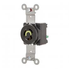Hubbell Wiring Device-Kellems HBL4710ST - LKG SGL RCPT, 15A 125V, L5-15R, BK, ST