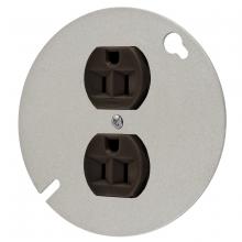 Hubbell Wiring Device-Kellems HBL5253 - CAT# 5252 ON RND 4" CVR, NEMA 5-15R
