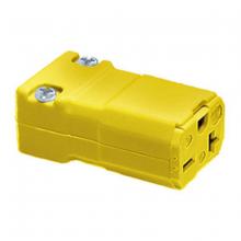 Hubbell Wiring Device-Kellems HBL5469VY - VALISE CONN, 20A 250V, 6-20R, VY