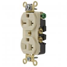 Hubbell Wiring Device-Kellems HBL5492I - DUP RCPT, 20A COMBO, 5&6-20R, IV