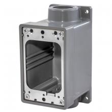 Hubbell Wiring Device-Kellems HBL6083 - WATERTIGHT FD BOX, 3/4", GRAY