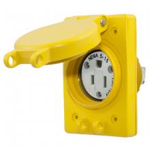 Hubbell Wiring Device-Kellems HBL60W47 - WATERTIGHT RECEP ASSY, NEMA 5-15R
